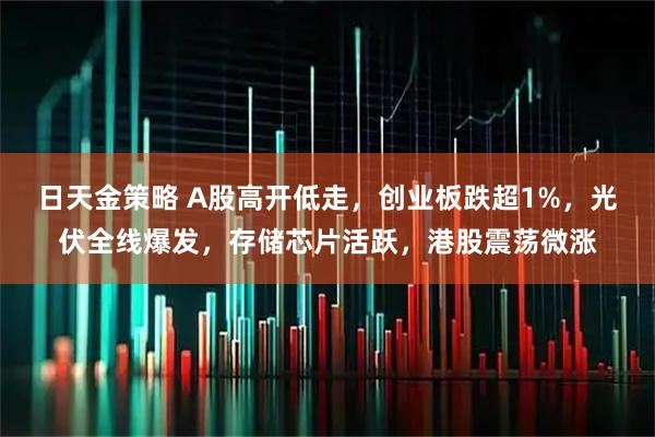 日天金策略 A股高开低走，创业板跌超1%，光伏全线爆发，存储芯片活跃，港股震荡微涨